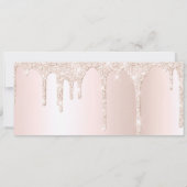 Business Logo Blush Pink Glitter Cadeaubon (Achterkant)