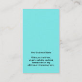 Business Logo Boho Turquoise Earring Display Card Visitekaartje (Achterkant)