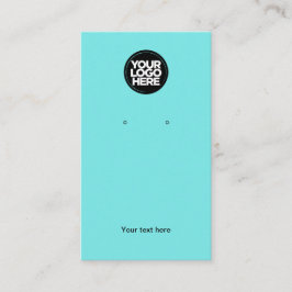 Business Logo Boho Turquoise Earring Display Card Visitekaartje