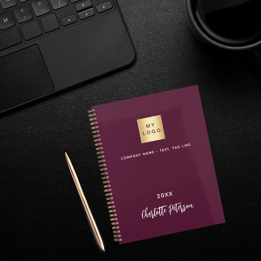 Business logo Bourgogne Elegant 2026 Planner