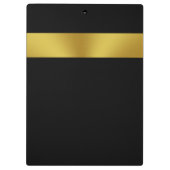 Business Logo Branded Black en Gold Professional Klembord (Achterkant)