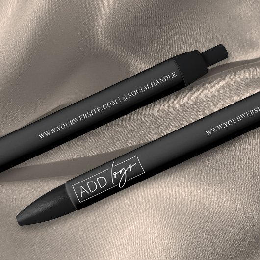 Business Logo Branded Gift Promotional Black Blauwe Inkt Pen