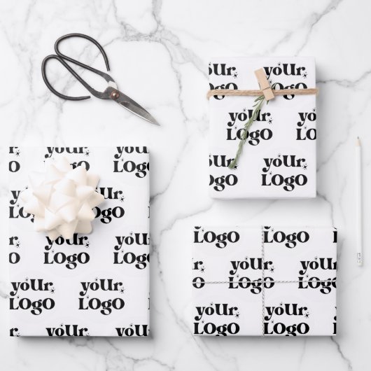 Business Logo Branded Inpakpapier Vel (Voorkant)