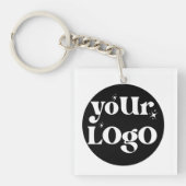 Business Logo Branded Sleutelhanger (voorkant)