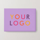 Business Logo Branding Purple Button (Voorkant)