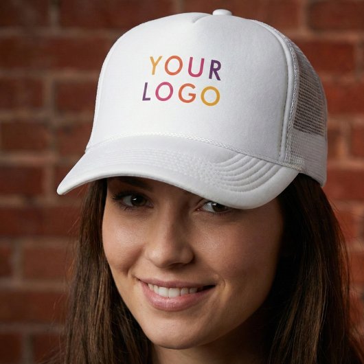 Business Logo branding rechthoek Trucker Pet