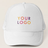 Business Logo branding rechthoek Trucker Pet (Voorkant)