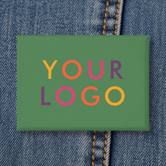 Business Logo Branding Template Green Button
