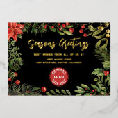 Business Logo Christmas Feestdagen Corporate Gold (Voorkant)