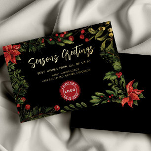 Business Logo Christmas Feestdagen Corporate Gold