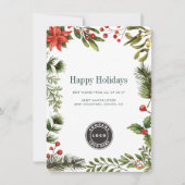  Business Logo Christmas Holiday 2026 Calendar Feestdagenkaart (Voorkant)