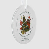 Business Logo Christmas Holiday Corporate Custom Ornament (voorkant)