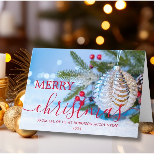 Business Logo Christmas Modern Corporate Feestdagen Kaart