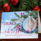 Business Logo Christmas Modern Corporate Feestdagen Kaart