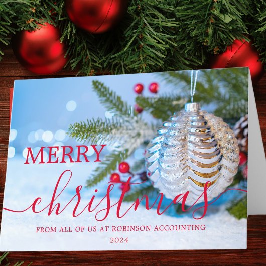 Business Logo Christmas Modern Corporate Feestdagen Kaart