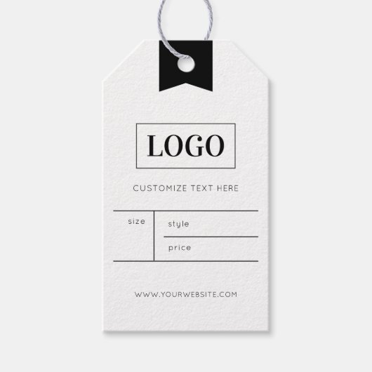 Business Logo Clothing Label Price Hang Label Cadeaulabel (Voorkant)
