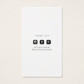 Business Logo Clothing Label Price Hang Label Visitekaartje (Achterkant)