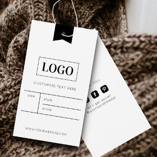 Business Logo Clothing Label Price Hang Label Visitekaartje