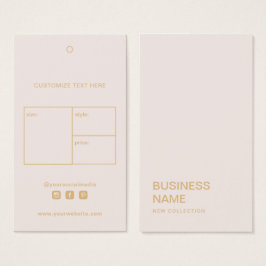 Business Logo Clothing Label Price Hang Label Visitekaartje