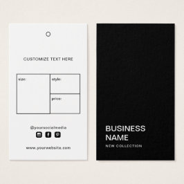 Business Logo Clothing Label Price Hang Label Visitekaartje