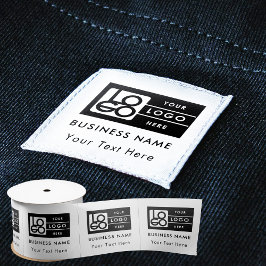 Business Logo Clothing Labels Sew On Sewing Tags Satijnen Lint