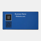 Business logo Company Blue QR-code Bureaumat (Voorkant)