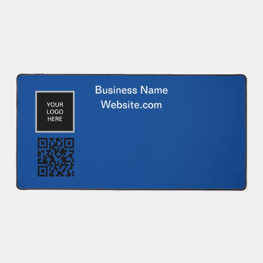 Business logo Company Blue QR-code Bureaumat (Voorkant)