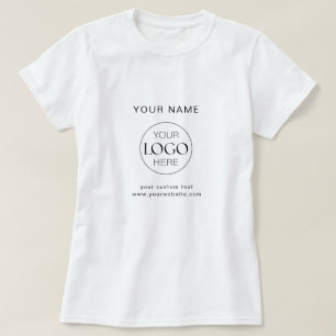 Business Logo Company Branded Employee Staff T-shirt