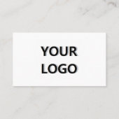 Business Logo Company Contactgegevens Professional Visitekaartje (Achterkant)