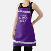 Business Logo Company Employee Name Branded Purple Schort (Insitu)