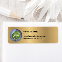 Business Logo Company Gold Etiket