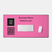 Business logo Company Hot Pink QR-code Bureaumat (Keyboard & Muis)