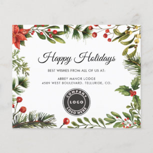 Business Logo Company Kerst Feestdagen Groeten