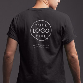 Business Logo Company Terug Merkgebonden Personeel T-shirt