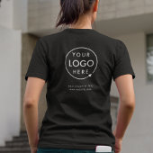 Business Logo Company Terug Merkgebonden Personeel T-shirt