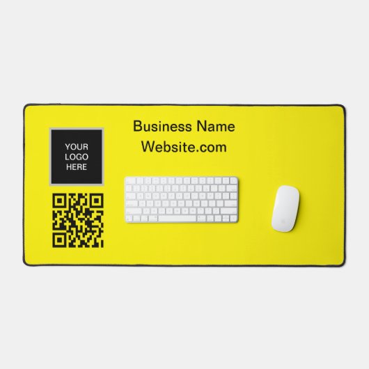 Business logo Company Yellow QR Code Bureaumat (Keyboard & Muis)