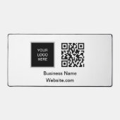 Business logo Company Zwart Wit QR Code Bureaumat (Voorkant)