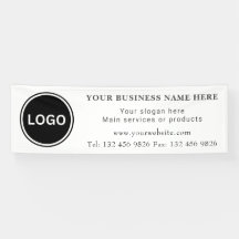 Business Logo Contactgegevens Eenvoudig bewerkbaar