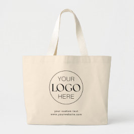 Business Logo Corporate Branded Minimalist Grote Tote Bag
