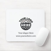 Business Logo Corporate Company Branded Wit Muismat (Met muis)