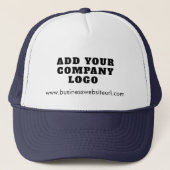 Business Logo Corporate Medewerkers Aangepast Trucker Pet (Voorkant)