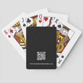 Business LOGO Corporate QR CODE CUSTOM Zwart Pokerkaarten
