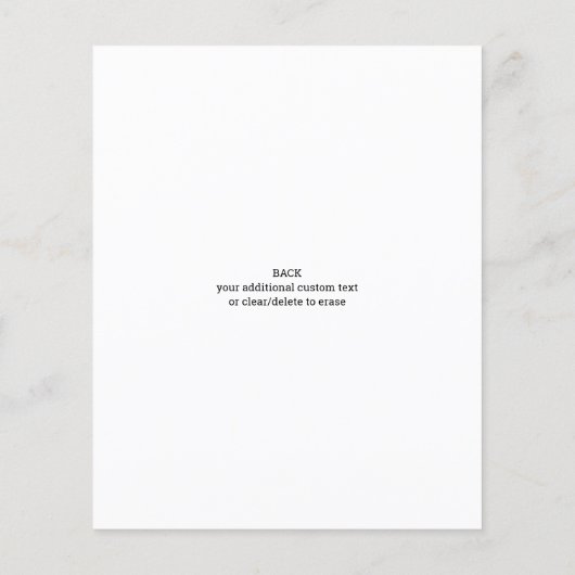 Business Logo Creëer Je eigen marketing 2 Foto Flyer (Achterkant)