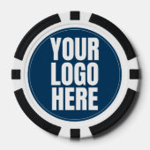 Business Logo Custom Company Foto Poker Chips (Voorkant)
