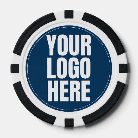 Business Logo Custom Company Foto Poker Chips (Voorkant)