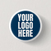 Business Logo Custom Company Foto Ronde Button 3,2 Cm (Voorkant)