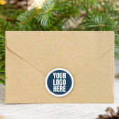 Business Logo Custom Company Foto Ronde Sticker