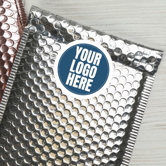 Business Logo Custom Company Foto Ronde Sticker