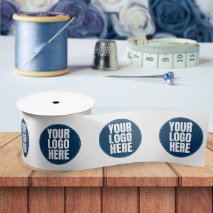 Business Logo Custom Company Foto Satijnen Lint