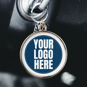 Business Logo Custom Company Foto Sleutelhanger